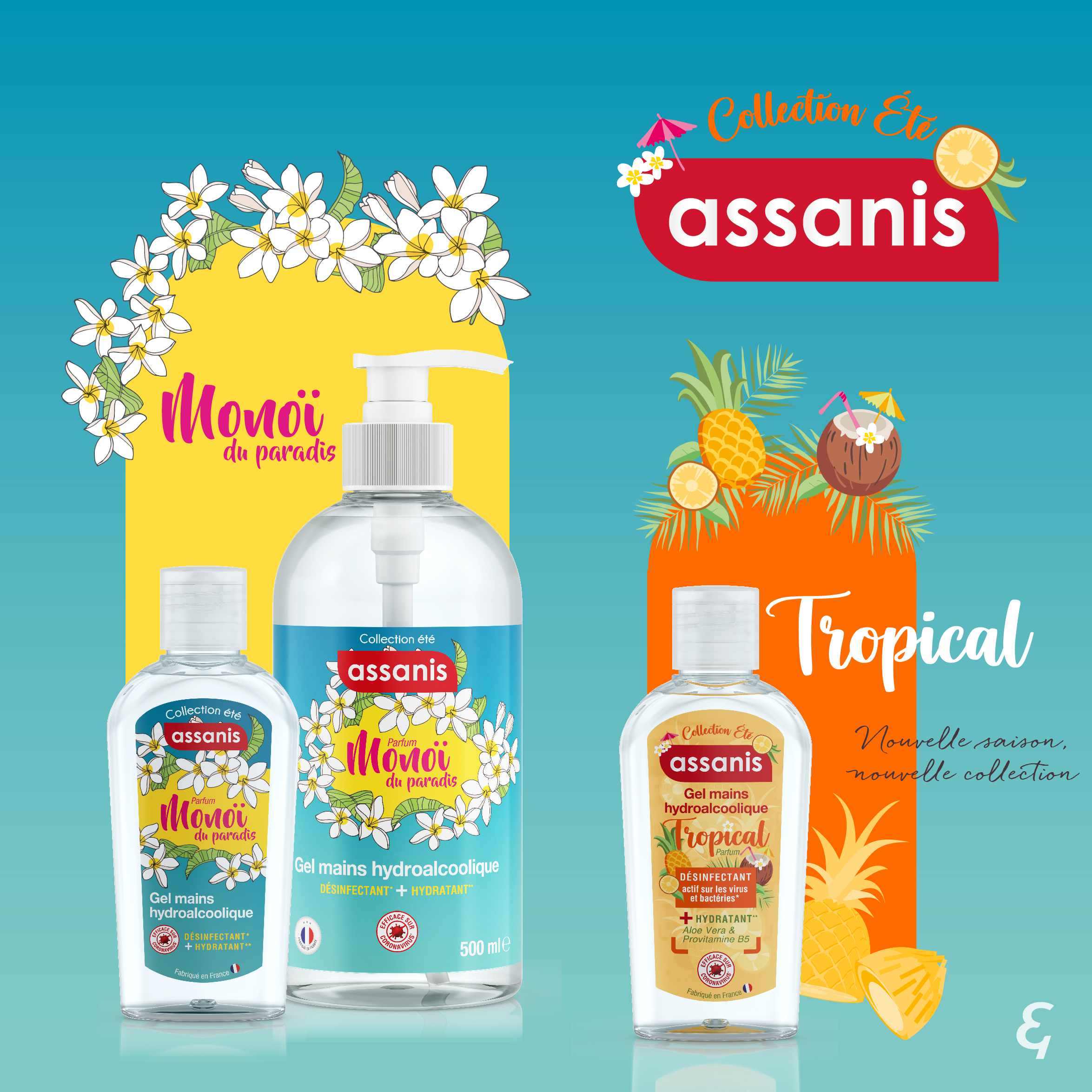 Assanis hydroalcoholic gel summer perfume